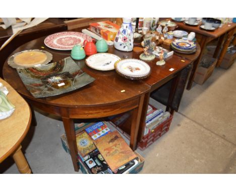 A 19th Century mahogany D end dining table