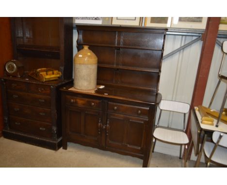 An Ercol dresser fitted two drawers