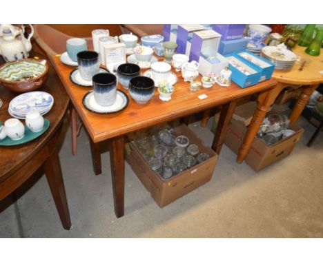 A modern pine kitchen table