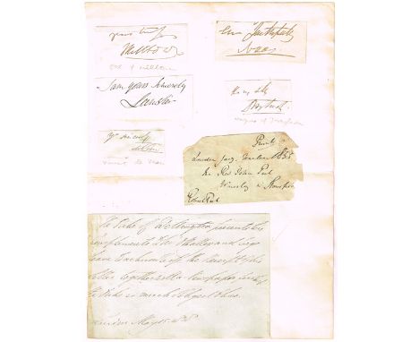 1841 (September 2) Commission signed by Queen Victoria and six autograph signatures. A commission to Robert William Story, ap