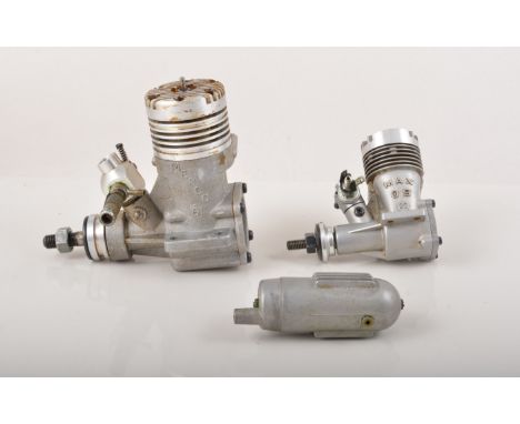 Two R/C glow engines OS 20 and MERCO 61.