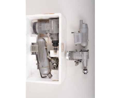 Two R/C glow engines, OS MAX S35 and MDS10.