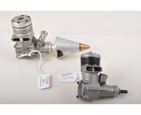 Two CL glow engines, MERCO 61 and K & b stallion 35.