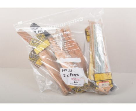 Plastic bag containing two DYNAMIC MODEL VARIABLE PITCH PROPS and seven sets of spare blades.