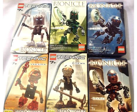 Six Lego Bionicle sets, 8540, 8542, 70847, 70800, 70841. P&amp;P Group 1 (£14+VAT for the first lot and £1+VAT for subsequent