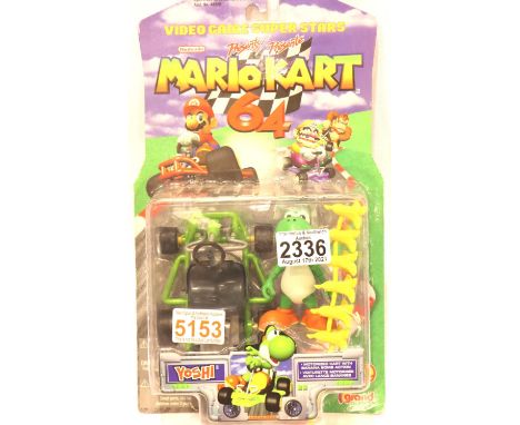 Toy Biz Mario Kart 64, Yoshi, toy sealed in packaging. P&amp;P Group 1 (£14+VAT for the first lot and £1+VAT for subsequent l
