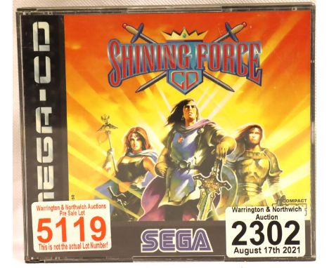Sega Mega CD, Shining Force with instructions. P&P Group 1 (£14+VAT for the first lot and £1+VAT for subsequent lots) 