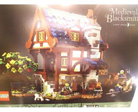 Lego 21325 Medieval Blacksmith, contents unchecked. P&amp;P Group 1 (£14+VAT for the first lot and £1+VAT for subsequent lots