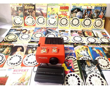 Viewmaster Projector plus twenty-five Viewmaster 3D picture sets, including Batman, Star Trek, Chips,  Space 1999 plus two Vi