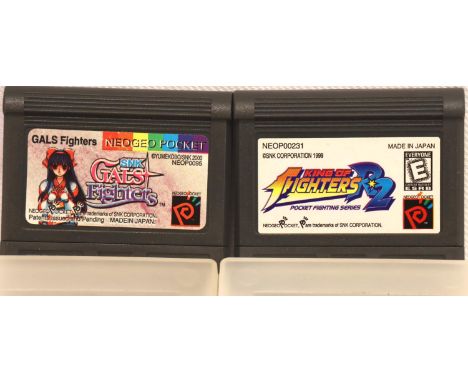 Two unboxed Neo Geo games cartridges; King of Fighters RZ and Gals Fighters (no boxes). P&amp;P Group 1 (£14+VAT for the firs