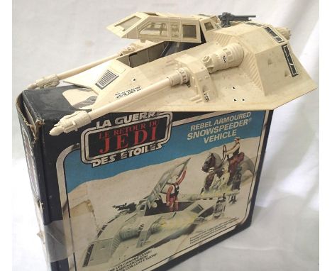 Palitoy Return Of The Jedi Rebel Armoured Snowspeeder Vehicle, requires cleaning, ex display, unchecked, no grappling hook, b
