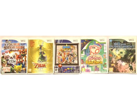 Five Nintendo Wii games, all with instructions. P&amp;P Group 2 (£18+VAT for the first lot and £3+VAT for subsequent lots) 