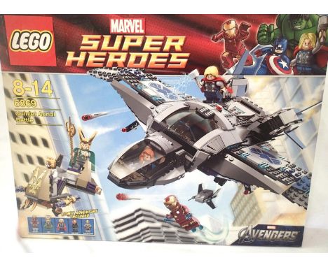 6869 Marvel Super heroes Quinjet Aerial Battle. P&amp;P Group 1 (£14+VAT for the first lot and £1+VAT for subsequent lots) 