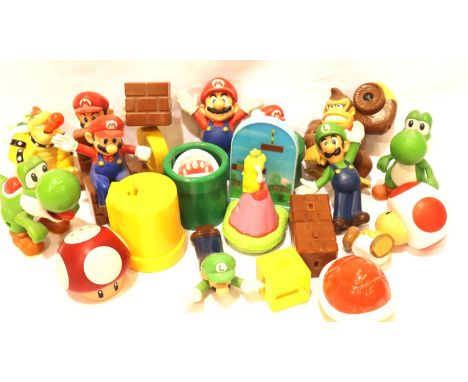 Nintendo; collection of modern figures including Mario, Donkey Kong etc. P&amp;P Group 2 (£18+VAT for the first lot and £3+VA