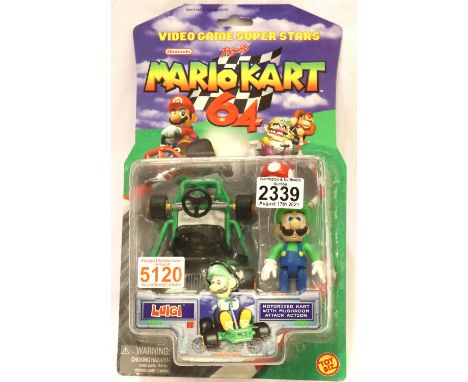 ToyBiz Mario Kart 64 Luigi. Toy sealed in packing. P&P Group 1 (£14+VAT for the first lot and £1+VAT for subsequent lots) 