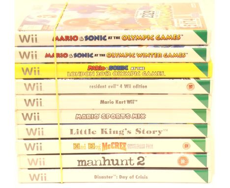 Ten Nintendo Wii games, all with instructions. P&amp;P Group 2 (£18+VAT for the first lot and £3+VAT for subsequent lots) 