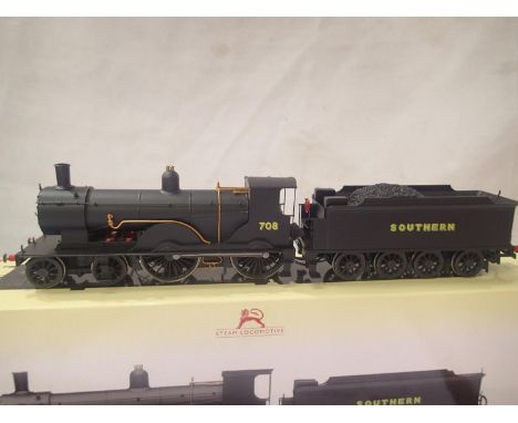 Hornby R3108 Class T9, Southern Black, 708, in excellent to very near mint condition, boxed. P&amp;P Group 1 (£14+VAT for the