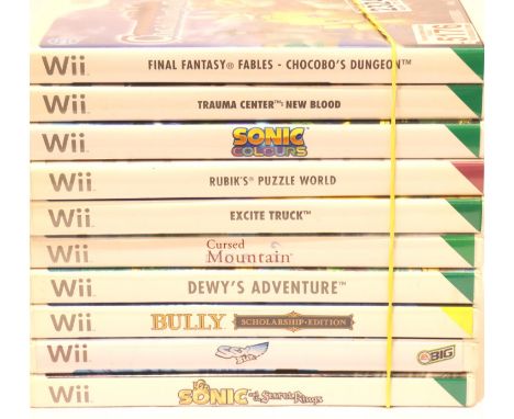 Ten Nintendo Wii games, all with instructions. P&amp;P Group 2 (£18+VAT for the first lot and £3+VAT for subsequent lots) 