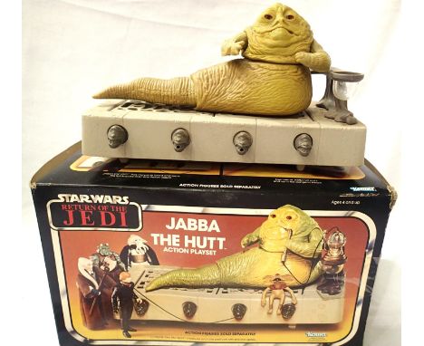 Kenner Return Of The Jedi Jabba The Hut playset, incomplete, box fair. P&amp;P Group 1 (£14+VAT for the first lot and £1+VAT 