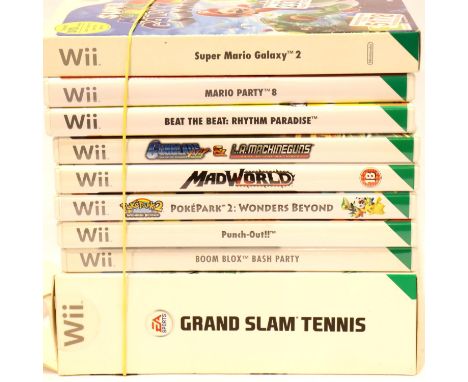 Nine Nintendo Wii games, all with instructions. P&amp;P Group 2 (£18+VAT for the first lot and £3+VAT for subsequent lots) 