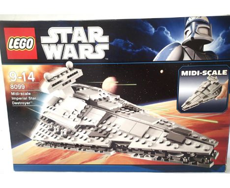 Lego 8099 Star Wars midi scale Imperial Star Destroyer, contents unchecked. P&amp;P Group 1 (£14+VAT for the first lot and £1