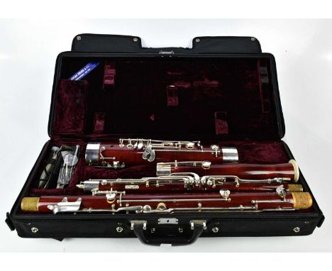 OSCAR ADLER MARKNEUKIRCHEN; a German bassoon, length 132cm, with manufacturers soft case.