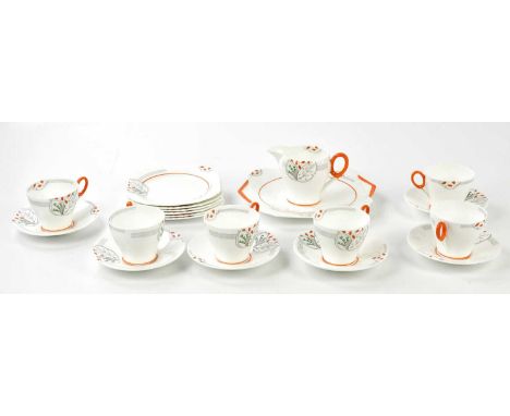 SHELLEY; a twenty piece part tea service in the 5054 pattern.