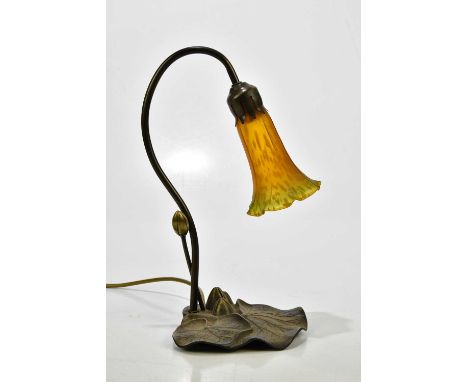 An Art Nouveau style reading lamp, 37cm.