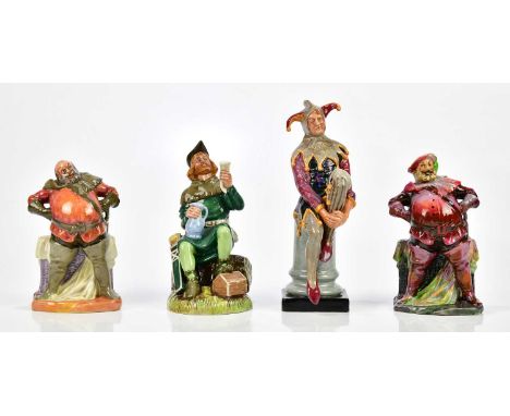 ROYAL DOULTON; four figures comprising HN2054 'Falstaff', HN2773 'Robin Hood', HN1216 'Falstaff' and HN2016 'The Jester' (4).
