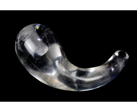 † EMMA WOFFENDEN; a glass sculpture, 'Probe', 24cm.