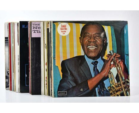A large quantity of approximately three hundred jazz records, to include Sammy Rimington Live in Switzerland, Django Reinhard