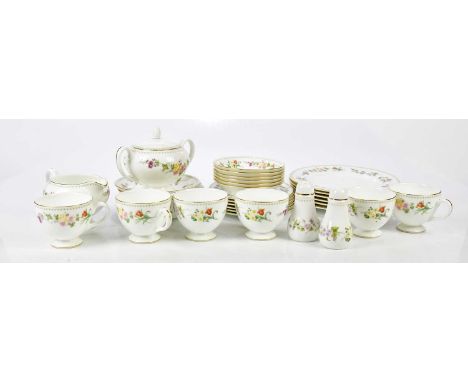 WEDGWOOD; a 'Mirabelle' pattern part tea service.