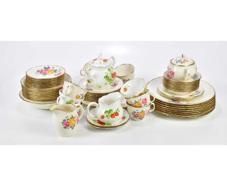 RINGTON; a part tea service in the 'Virginia Strawberry' pattern, and various teaware including Imperial Château Rose, etc.