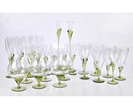 ROSENTHAL; a twenty-eight piece 'Tulip' pattern drinking set.Condition Report: Good condition, light wear.