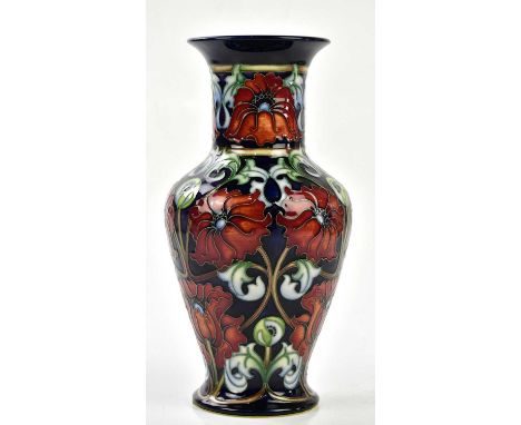 RACHEL BISHOP FOR MOORCROFT; a limited edition vase with flared neck, decorated in the 'Tapestry in Colour' pattern, 117/150,