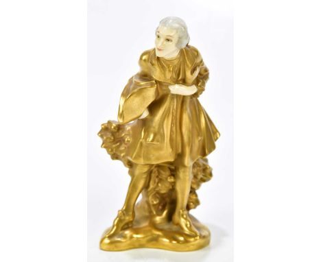ROYAL DOULTON; HN636, 'Masquerade' (Male), first version, issued 1924-36, model 420, handwritten in black to base 'Masquerade