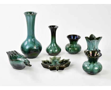 A large quantity of decorative Art Pottery to include Blue Mountain animals, vases, bowls, dishes, figures, cups, etc, togeth