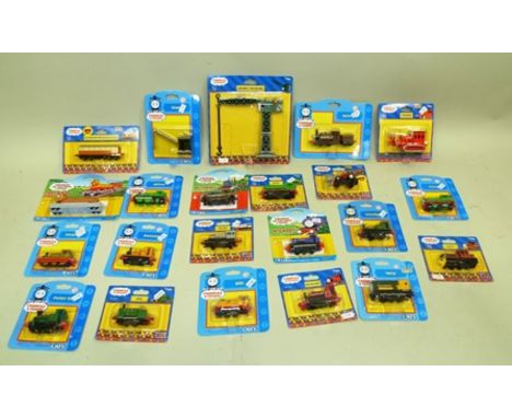 THOMAS THE TANK ENGINE and friends unopened, carded vendor packaged TRAIN etc by ERTL. 22 including THUMPER, THE CHINESE DRAG