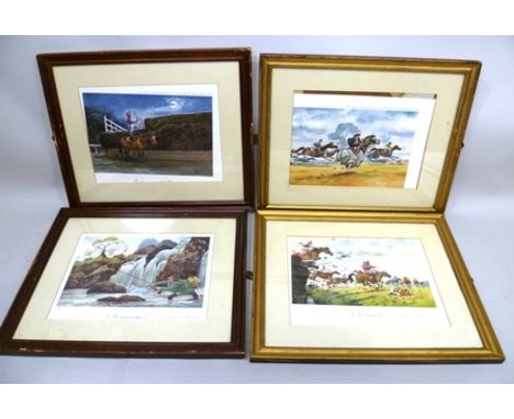 AFTER NORMAN THELWELL Four Limited Edition Colour Prints, including "Tote Double", by The Tryon Gallery, London 1979, each si