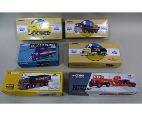 CORGI CLASSIC DIE CAST COMMERCIAL MODELS including 31004 Heavy Haulage Wynds Scammell articulated, 11701 Blower Brothers ERF 