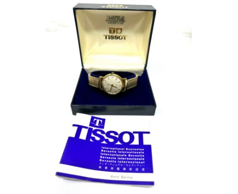 Boxed vintage tissot seastar gents wristwatch the watch is ticking 