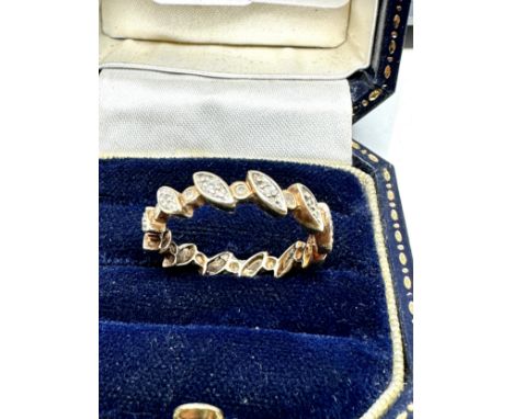 9ct gold diamond eternity ring (2.3g) 