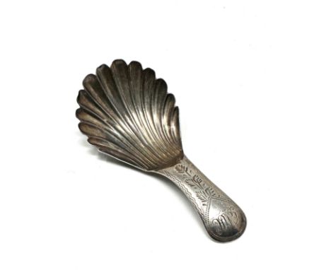 Georgian silver tea caddy spoon 