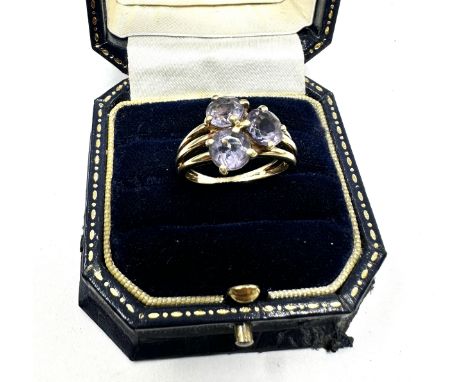 9ct gold tanzanite ring 3.5g 