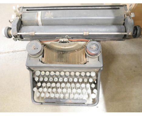 A vintage Bar-Lock typewriter, Nottingham **PLEASE NOTE THIS LOT IS NOT ELIGIBLE FOR IN-HOUSE POSTING AND PACKING**