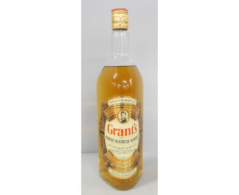 A 1 litre bottle of Grant's Stand Fast finest scotch whisky **PLEASE NOTE THIS LOT IS NOT ELIGIBLE FOR IN-HOUSE POSTING AND P