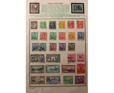 A 1950s Meteor stamp album containing world & commonwealth collection, predominantly 20th century, plus a few loose FDCs.