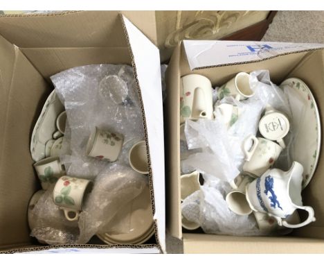 A Wedgwood Raspberry cane set including bowls, cups, dishes etc. This lot cannot be posted. NO RESERVE