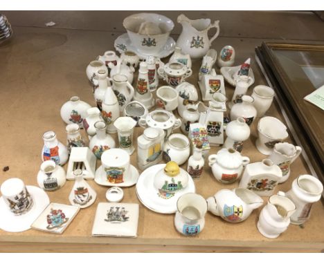 A large collection of assorted Goss china. Postage D