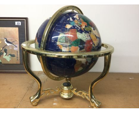 A large gem globe approx 20inches tall and 18 inches wide. Postage D